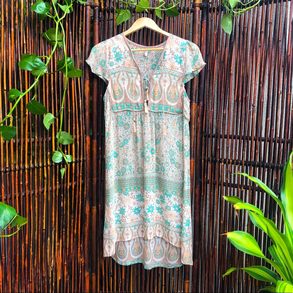 RARE Vintage Spell Boho Blossom Mini Dress